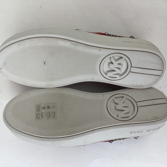 MICHAEL KORS Trent Embellished Mettallic Loafers  Size 5.5 - Picture 3 of 6